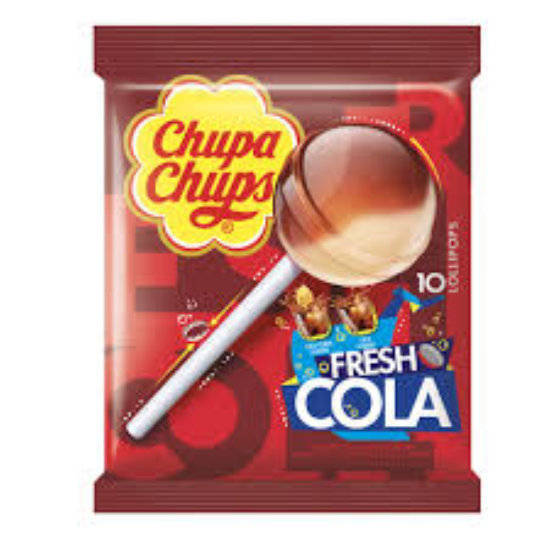 CHUPA CHUPS COLA MIX 10'S 120G